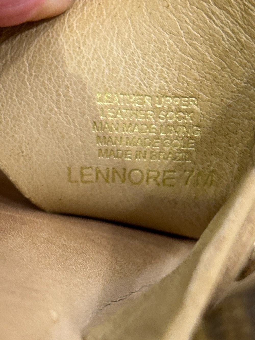 Antonio Melani Lennore Tan Leather Flip Flop Thong Sandals Women’s Size 7 - Picture 9 of 10